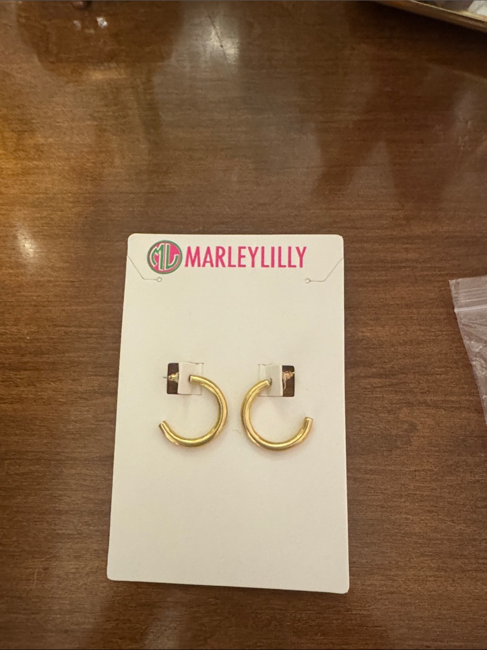 Marley Lilly Gold Open Hoop Earrings